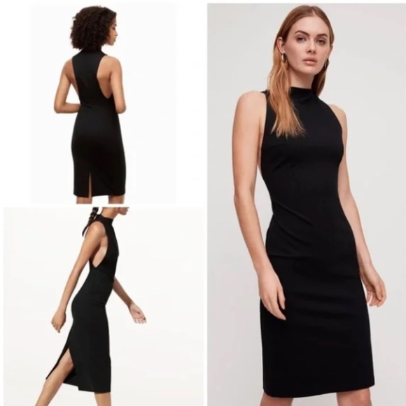 NWT BABATON ARTIZIA WOMENS MATHESON SLEEVELESS MIDI LENGTH BLACK DRESS SIZE 2 - Picture 1 of 8